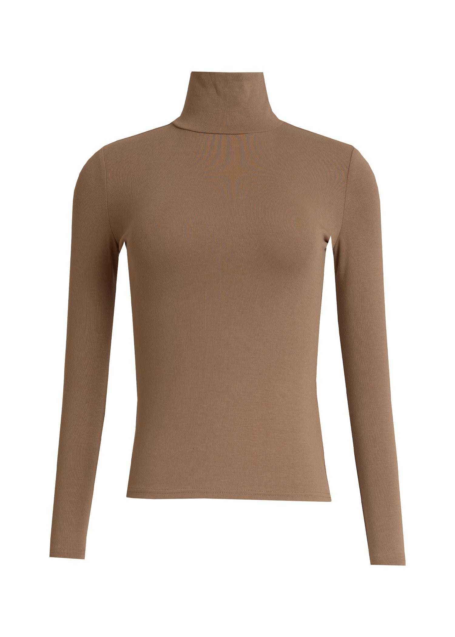 Mocha Solid Turtleneck Sweater for Women - Soft Winter Warm Knit Pullover - Perfect for Office, Date Night & Holiday Outfits