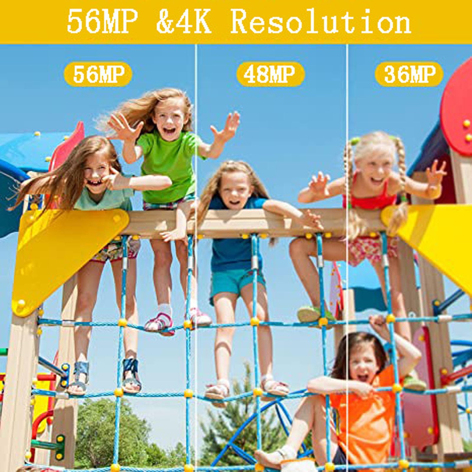 56MP 4K Ultra HD Digital Camera with 2.7