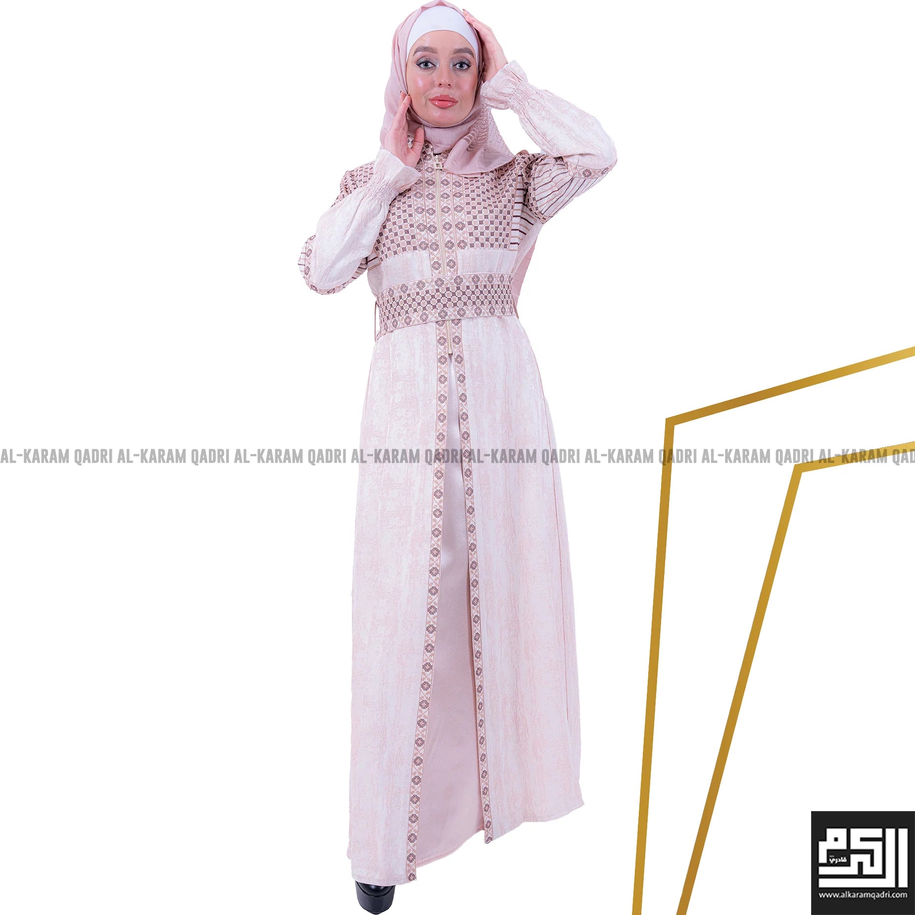 Elegant Embroidered Kaftan Dress for Women - Boho Chic Beach Cover Up, Summer Vacation & Poolside Wear