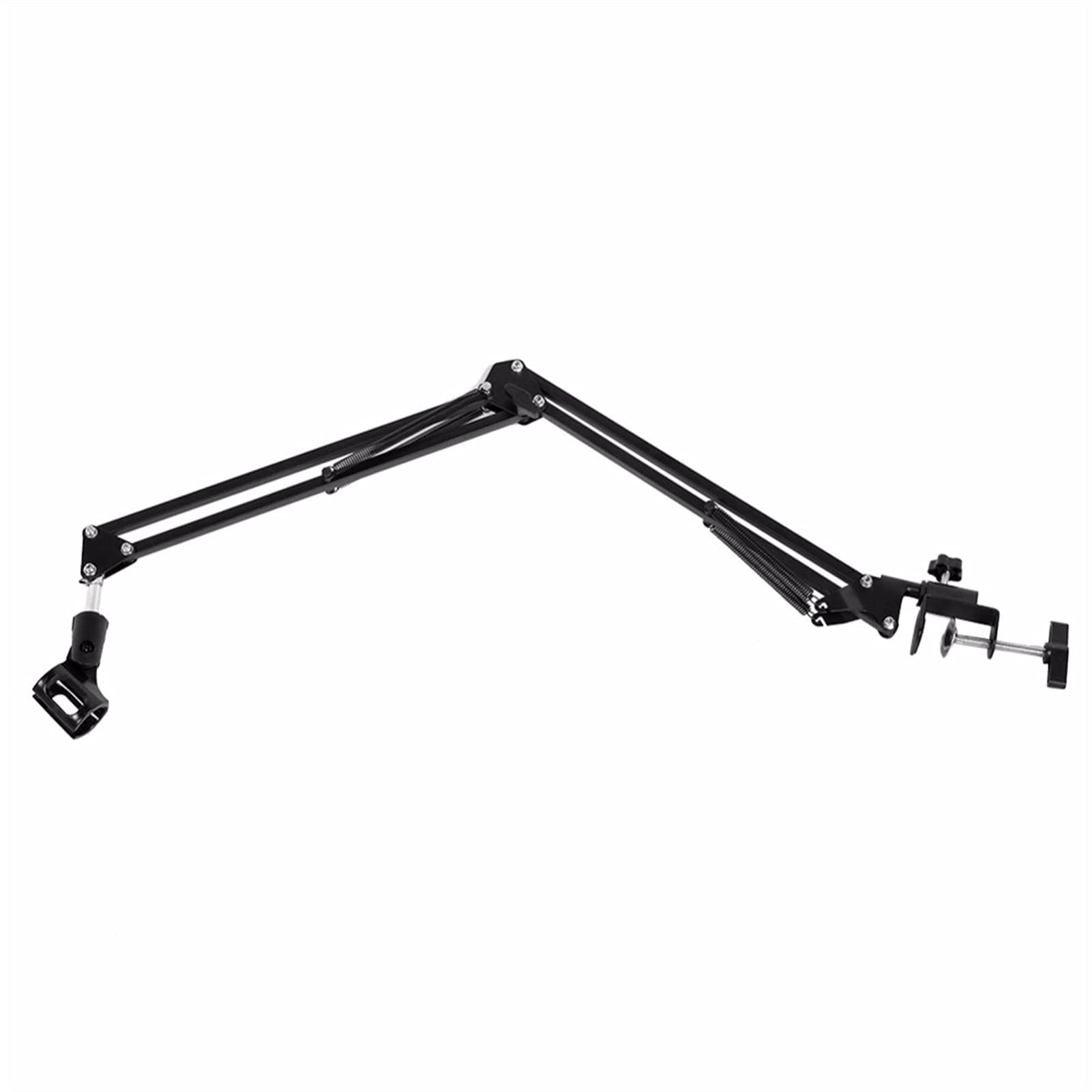 Premium Adjustable Metal Microphone Stand - Heavy Duty 2KG Load Capacity for Live Radio, Recording & Phone - Foldable Desk Stand Holder for Podcasting, Streaming & Studio Use