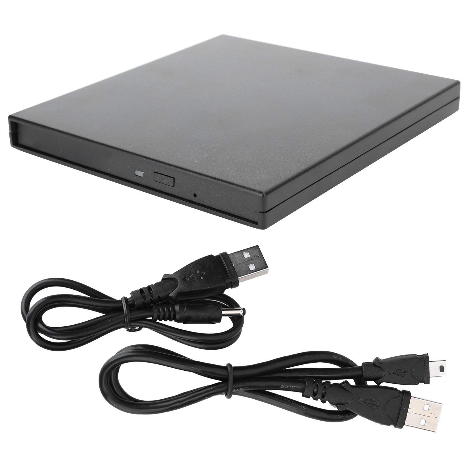 ASHATA USB 3.0 Portable External DVD Drive - CD/DVD ROM Burner for Laptop & Desktop PC, Compatible with Windows & Mac, Ideal for Home Office & Multimedia Entertainment