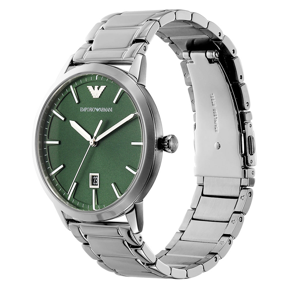 Emporio Armani AR11575 Ruggero Men's Luxury Watch - Stylish Chronograph for Business, Formal & Casual Wear