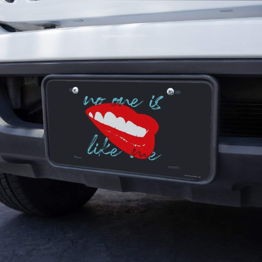 Birds of Prey Harley Quinn 'No One Like Me' Novelty Metal Vanity License Plate - Perfect for Car Decoration, Room Decor & Harley Quinn Fan Gifts
