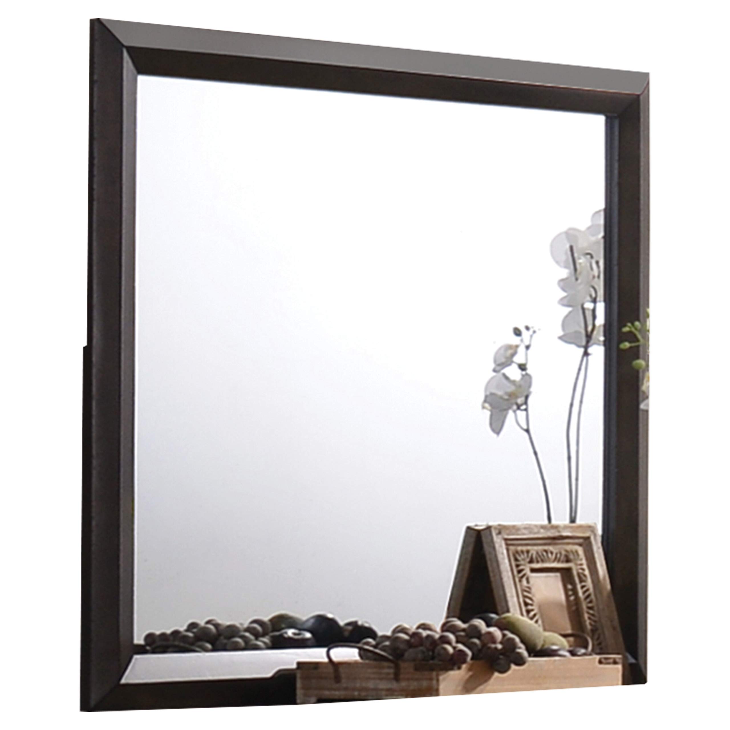 Acme Merveille Mirror in Espresso - Elegant Wall Mirror for Living Room, Bedroom, and Entryway Décor