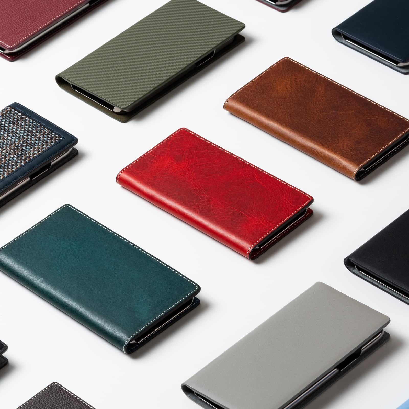 Premium Italian Wax Leather Wallet Case for iPhone 12 Pro Max - Handcrafted Diary Style with Multiple Card Slots & Cash Pocket | Luxury Gift Box Included (Red) | Perfect for Business Professionals & Everyday Use