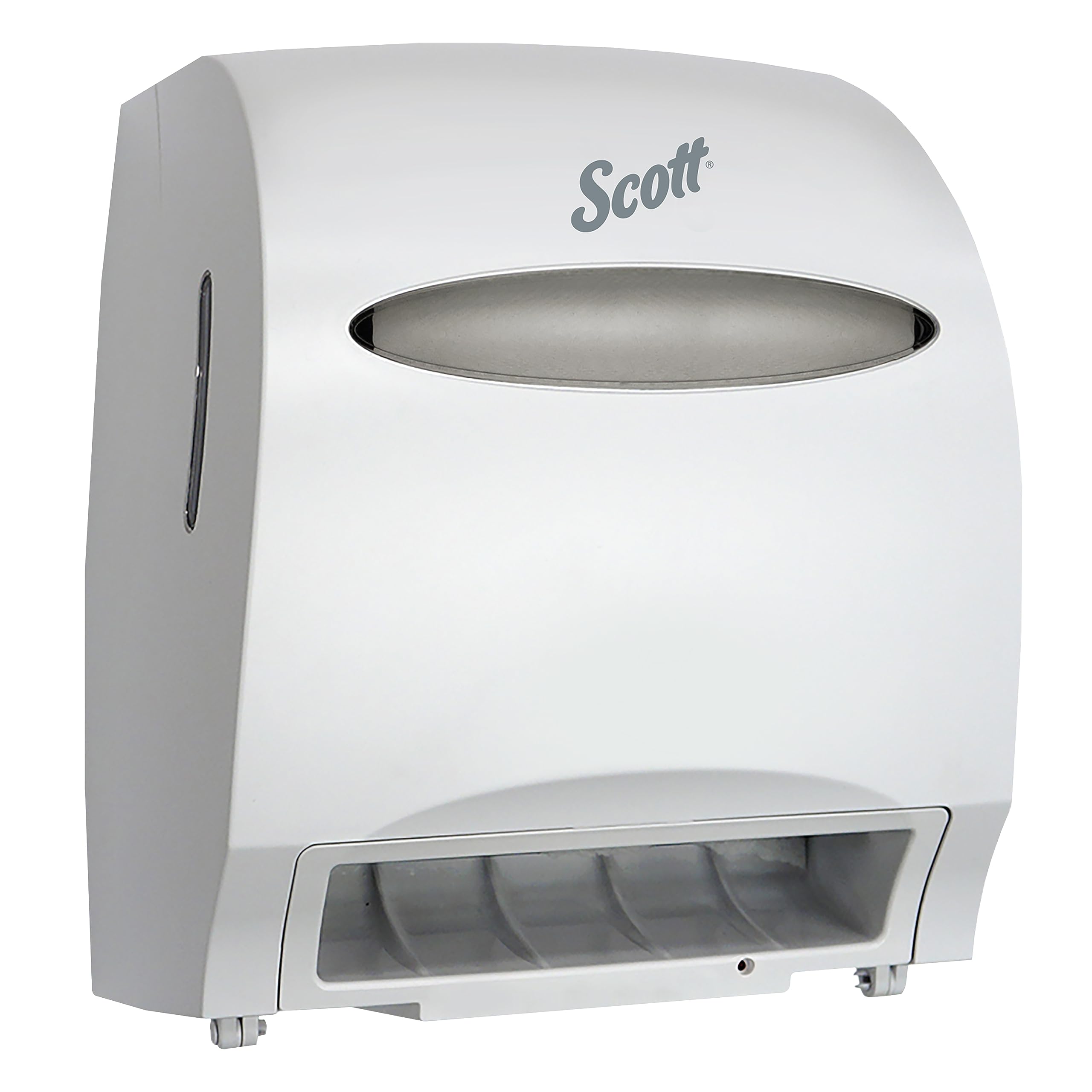 Scott Essential Electronic Towel Dispenser (48858) - Fast Change White Paper Towel Holder with Purple Core - Hands-Free Automatic Dispenser for Kitchen, Bathroom & Office Hygiene
