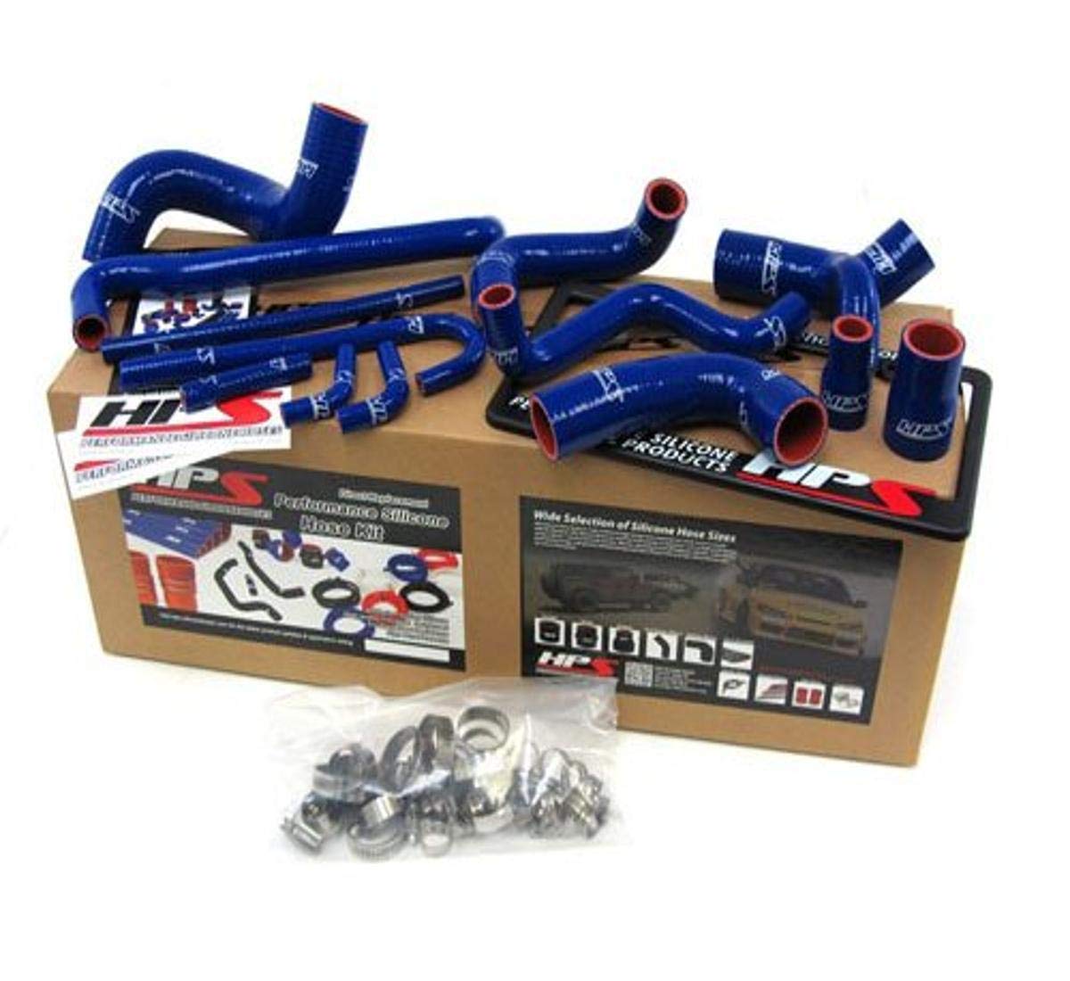 BMW Silicone Radiator Hose Kit (HPS 57-1209-BLUE) - High Performance Cooling System Upgrade for E36, E46, E90 Models - Perfect for Racing, Daily Driving & Engine Maintenance