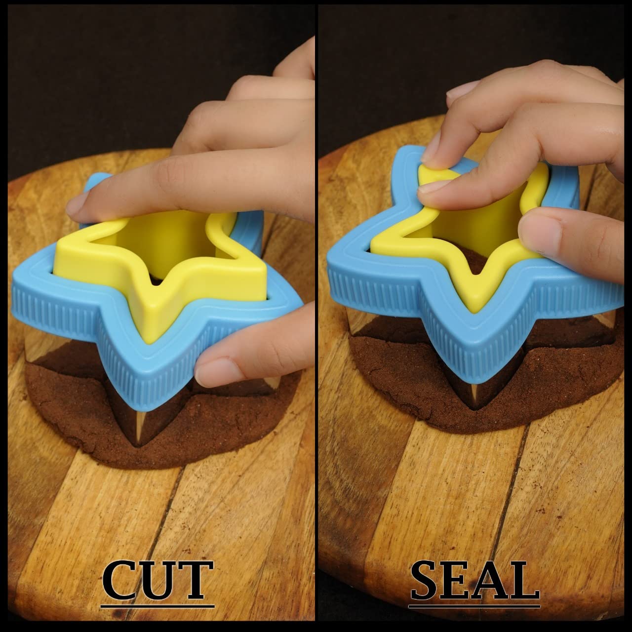 Sandwich Cutter and Sealer for Kids - Uncrustables Style Sandwich Maker with Heart, Dinosaur, Star & Mickey Mouse Shapes - Perfect for School Lunch Boxes, Bento Boxes & Picnics