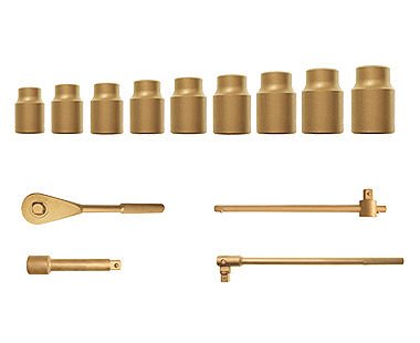 28-Piece Metric Socket Set with 1/2