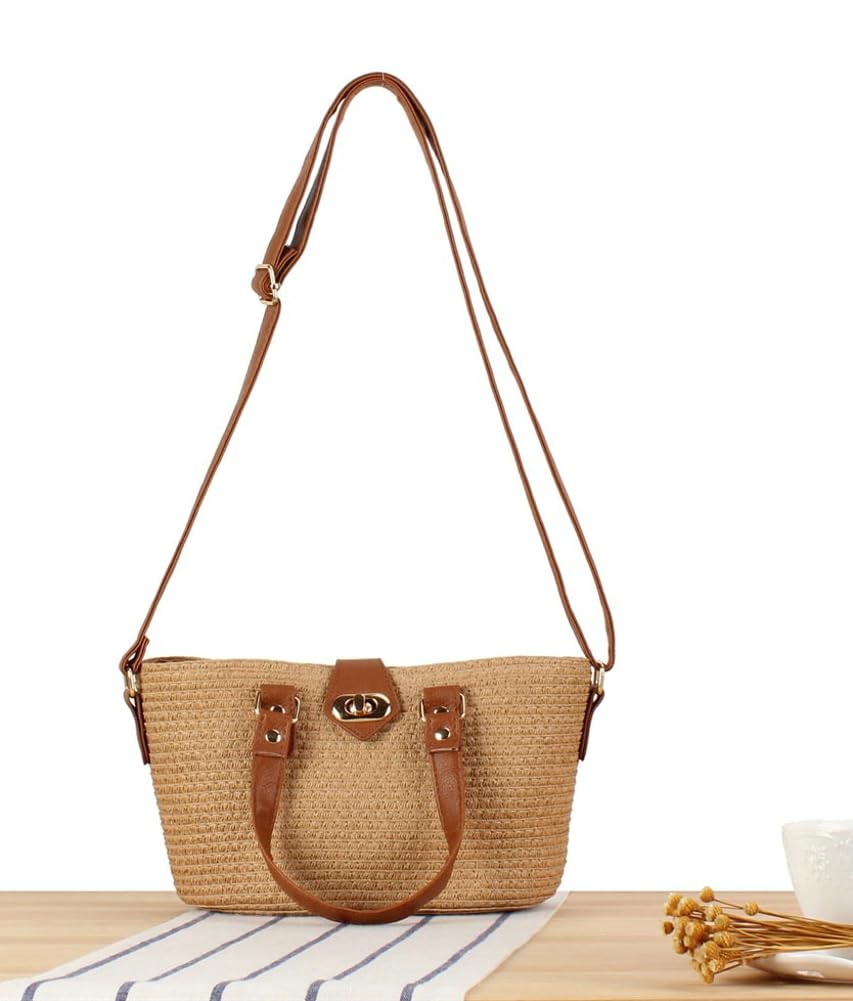 Styraw Bags for Women - Small Tote Handbags & Shoulder Crossbody Purse - Stylish Summer Beach Bag 2024 - Perfect for Vacation, Shopping, and Outdoor Activities