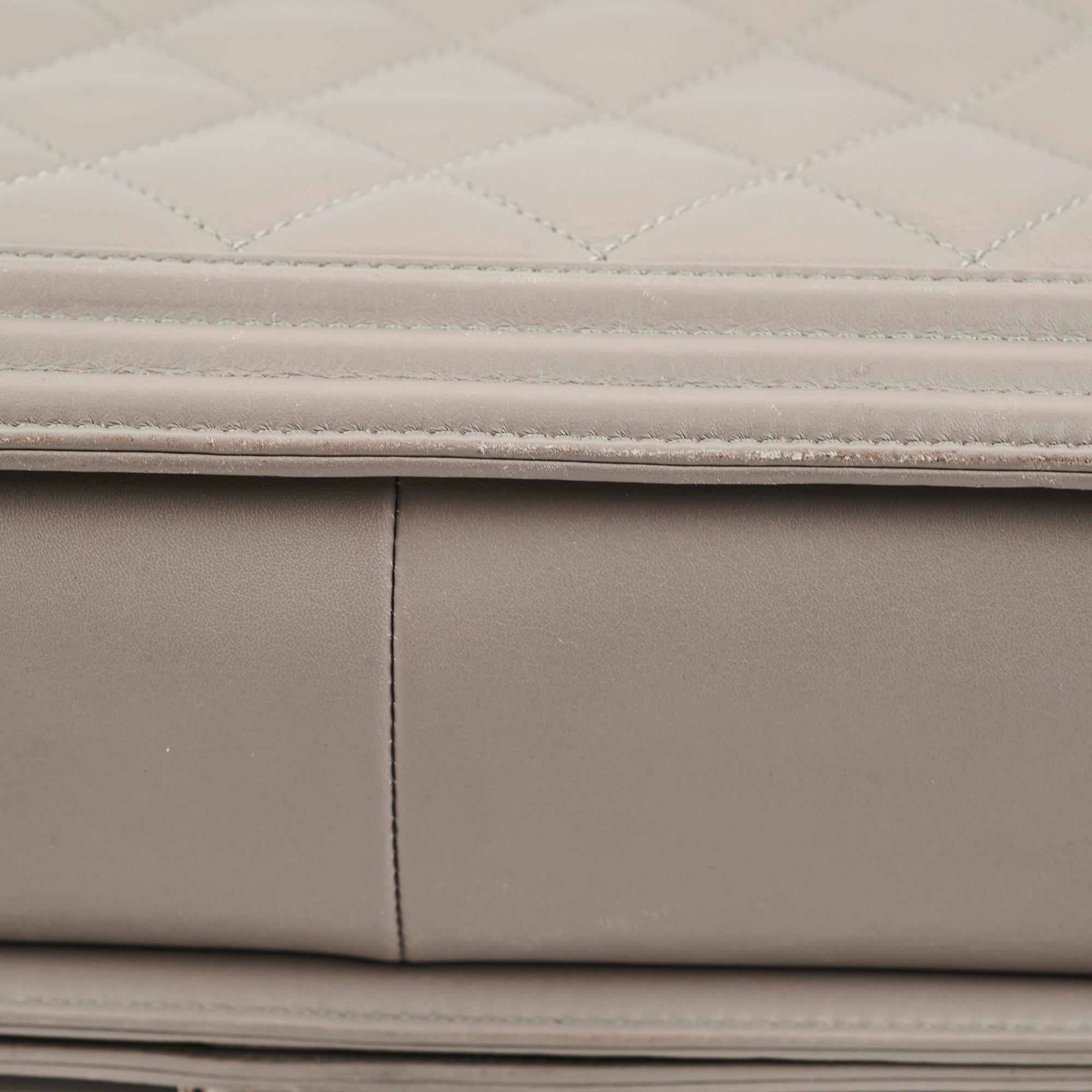 Chanel New Boy Lambskin Grey Leather Handbag - Luxury Designer Crossbody Bag for Women | Perfect for Evening Parties, Date Nights & Special Occasions