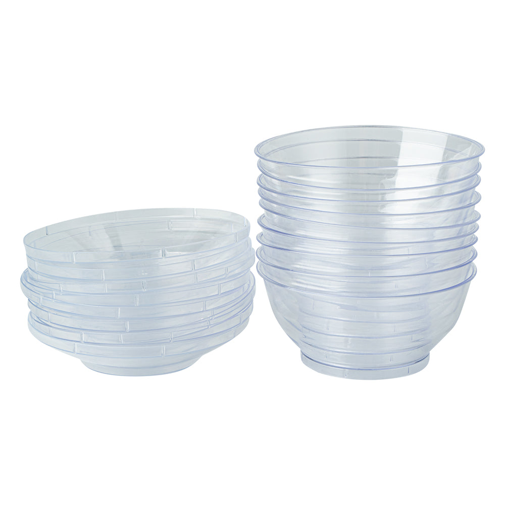 6 oz Clear Plastic Deli Containers with Lids - 10 Pack (4
