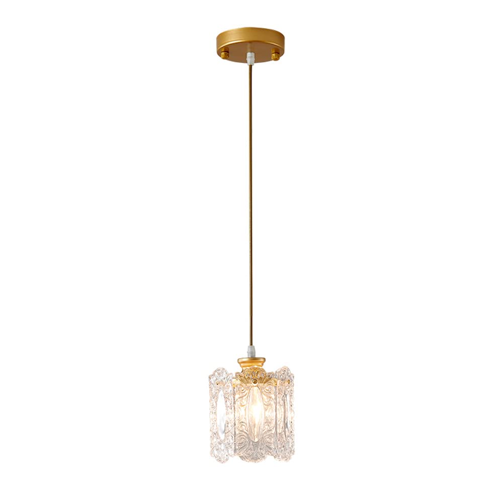 Modern Creative Glass Pendant Lamp with E14 Socket - Adjustable Nordic Style Hanging Light for Bedroom, Living Room & Dining Room Ceiling Decor | Indoor Home Lighting Fixture for Bedside, Kitchen Island or Entryway