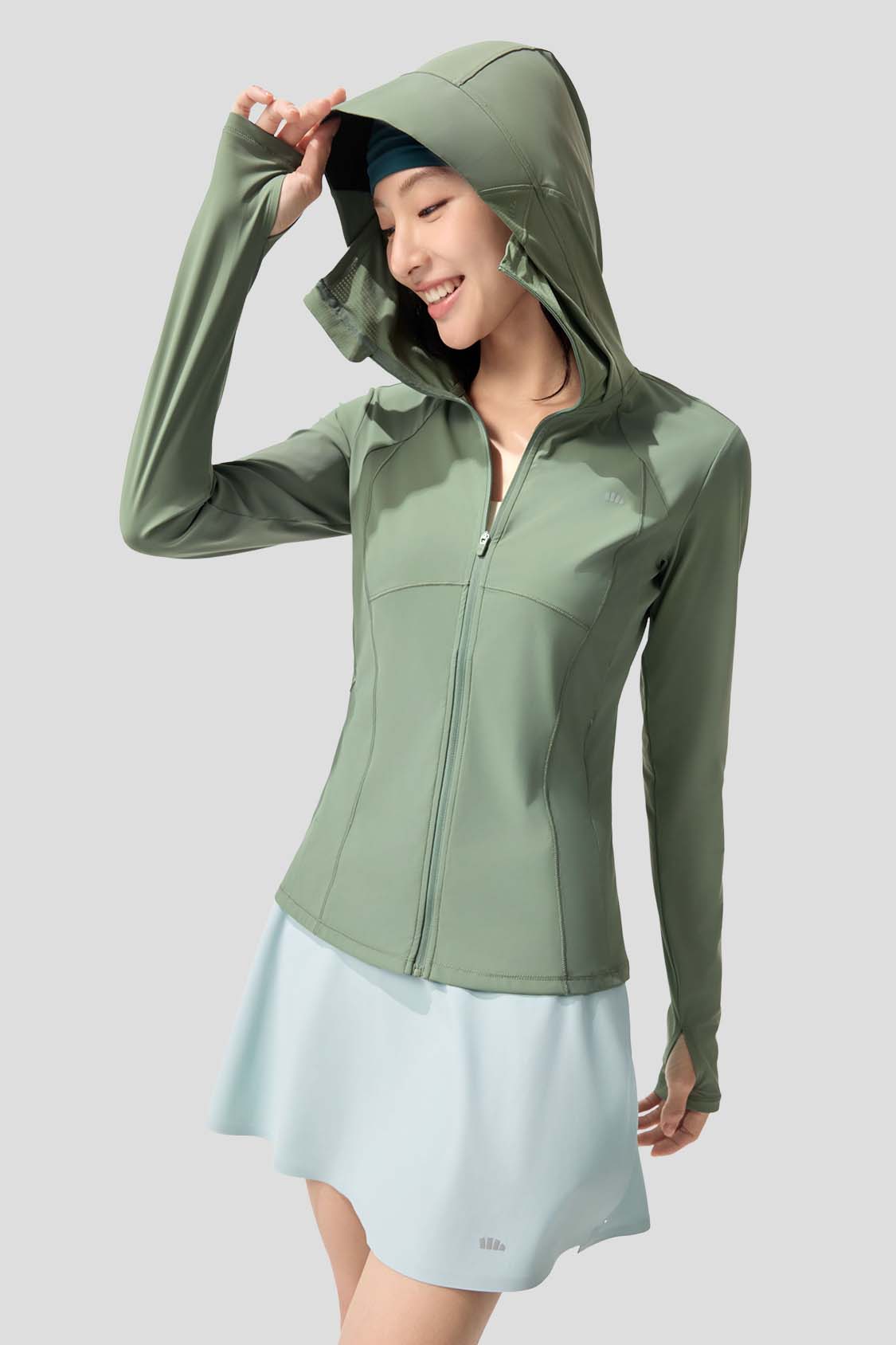 Motion Women's Cooling Quick Dry Sports Jacket UPF100+ Sun Protection - Lightweight Athletic Running Jacket for Outdoor Workouts & Summer Activities