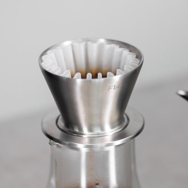 Varia x Kurasu Kyoto FLO Dripper - Premium Japanese Coffee Pour Over Dripper for Specialty Brewing | Perfect for Home Baristas, Coffee Enthusiasts & Gift Giving