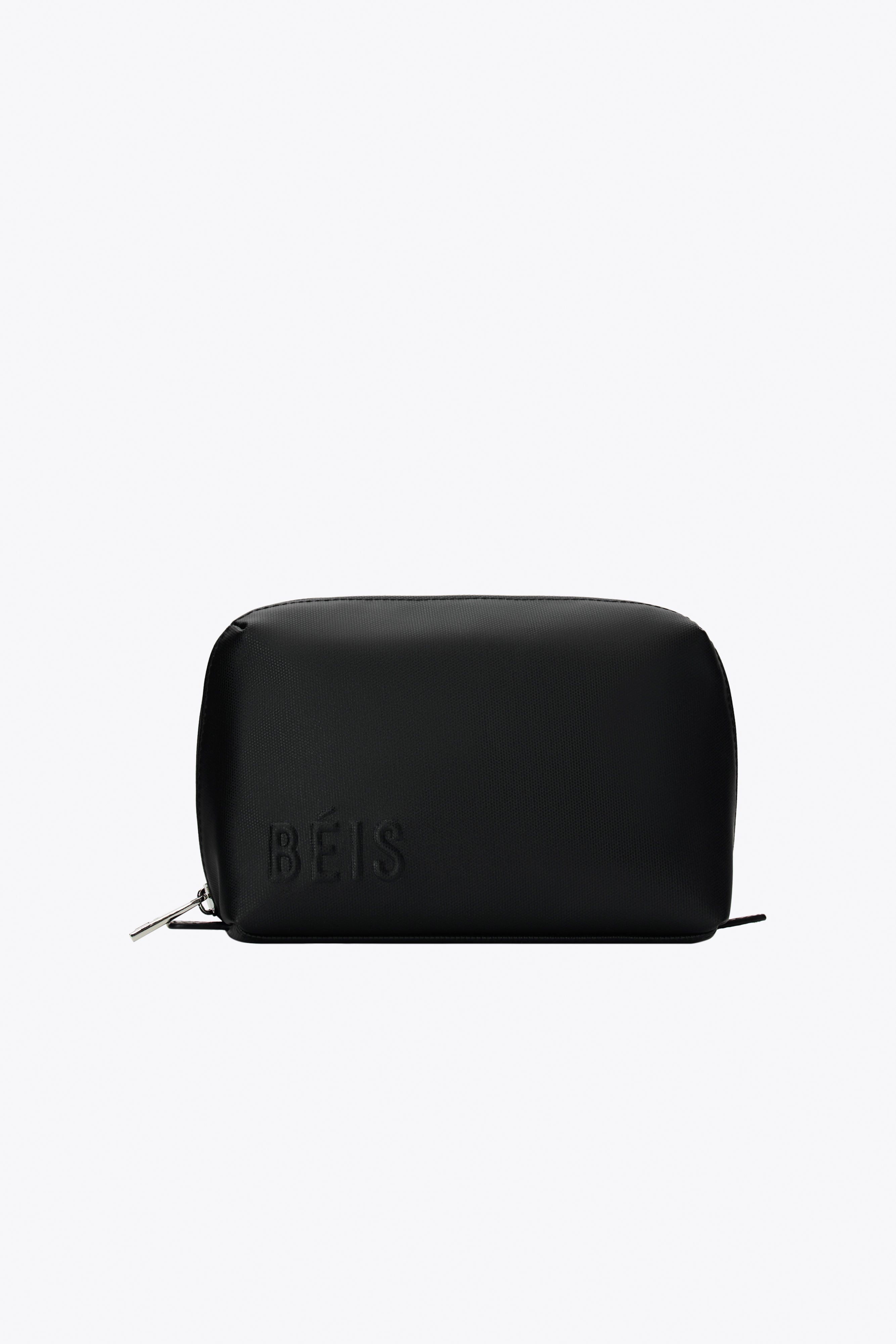 Black Small Cosmetic Pouch for Travel & Everyday Use - Compact Makeup Bag for Women | Perfect for Toiletries, Makeup Brushes & Essentials