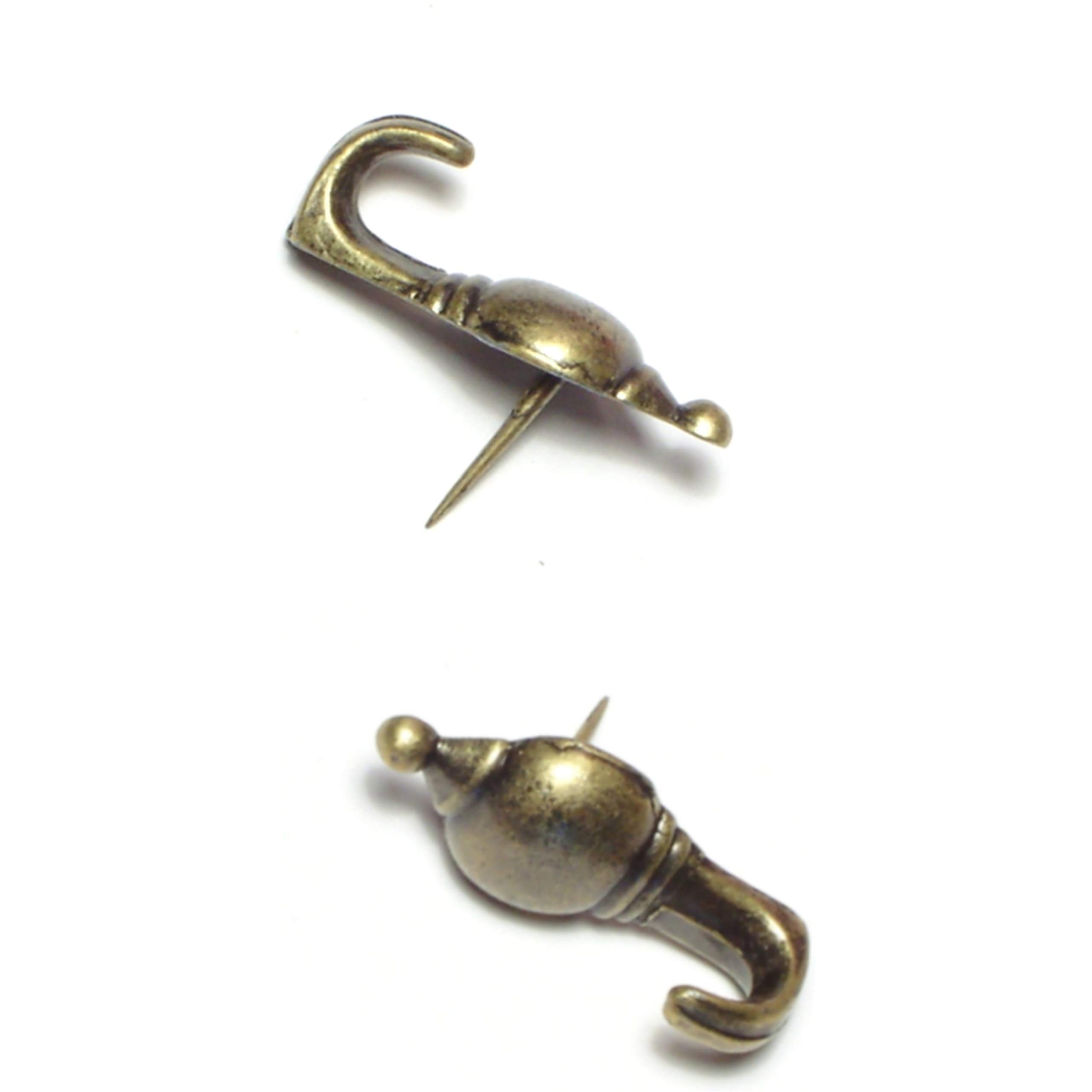 5-Pack Colonial Hooks - Vintage Style Decorative Wall Hooks for Home Decor, Hanging Coats, Hats & Keys - Perfect for Entryway, Bedroom & Farmhouse Style