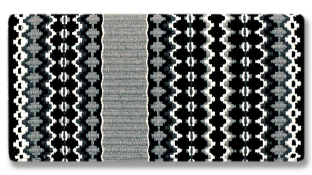 Mayatex Branding Iron Saddle Blanket - Chocolate/Tan Western Horse Riding Blanket for Ranch, Rodeo & Equestrian Events - Durable & Comfortable for Horses