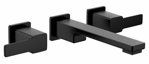 Moen TS6731BL Matte Black 90 Degree Wall Mount Bathroom Faucet Trim - Perfect for Modern Bathrooms, Powder Rooms & Spa-Like Showers