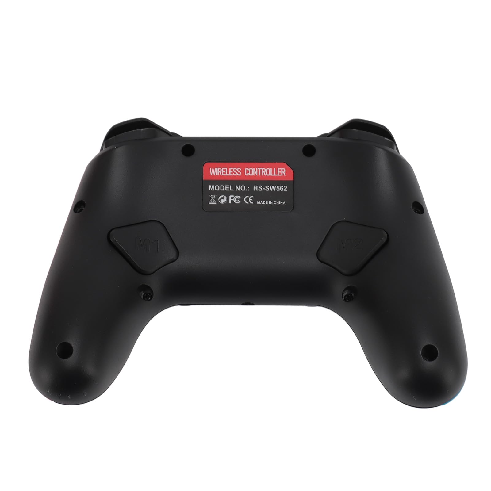 Dual Motor Wireless Gaming Controller with Turbo & Vibration - Compatible with Nintendo Switch Lite, PC - Long Battery Life (Blue/Red/Black) - Perfect for Action, Racing & Multiplayer Games