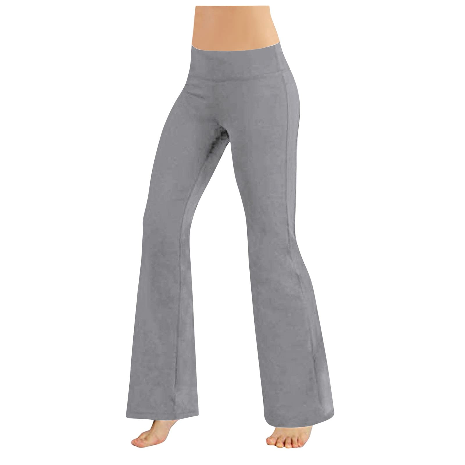 **Anewoneson Women's High Waisted Yoga Pants with Pockets - Tummy Control Workout Running & Bootleg Work Pants for Gym, Lounge & Everyday Wear**