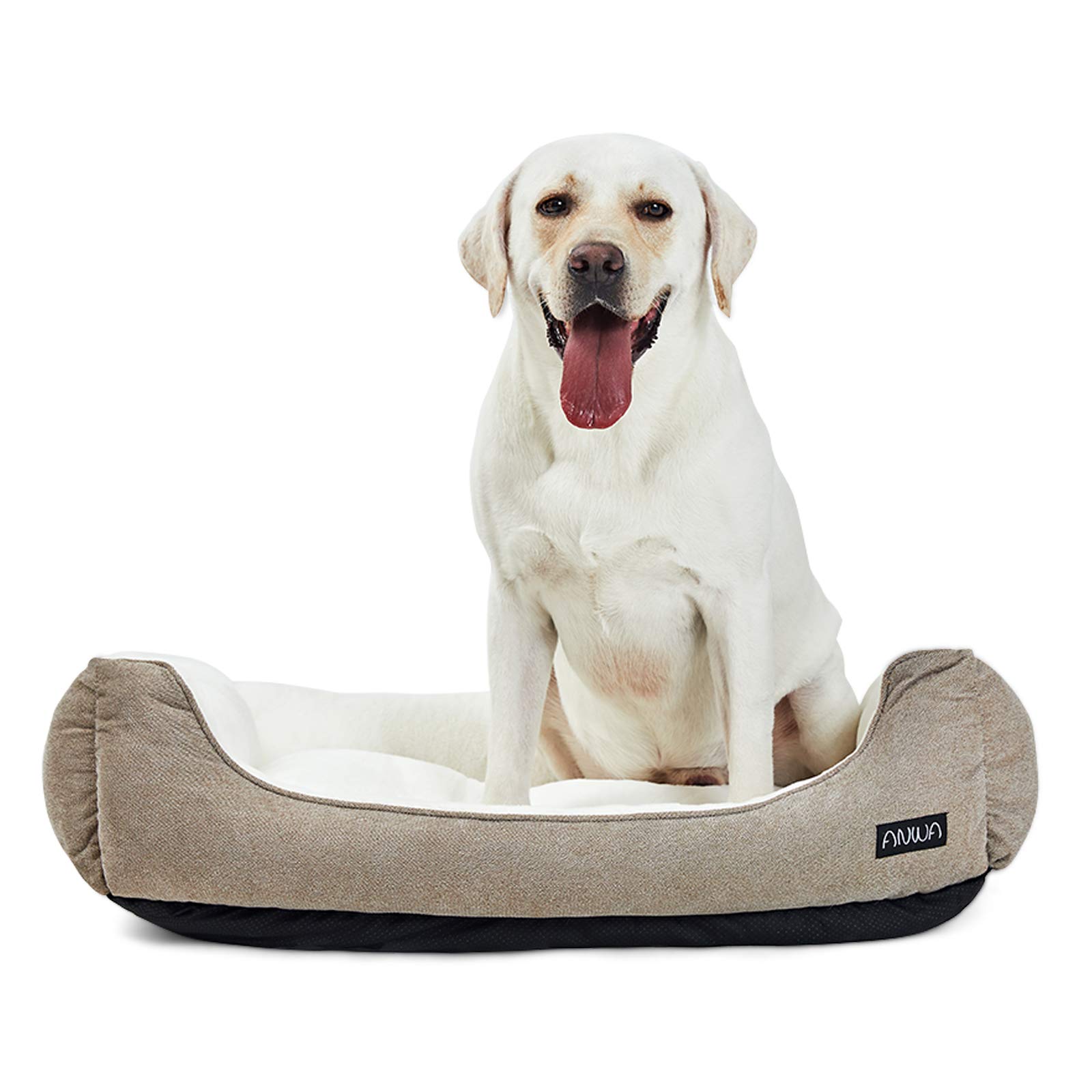 Washable Large Dog Bed - Comfortable & Durable Pet Sleeping Bed for Big Dogs - Perfect for Home, Crate, or Travel Use