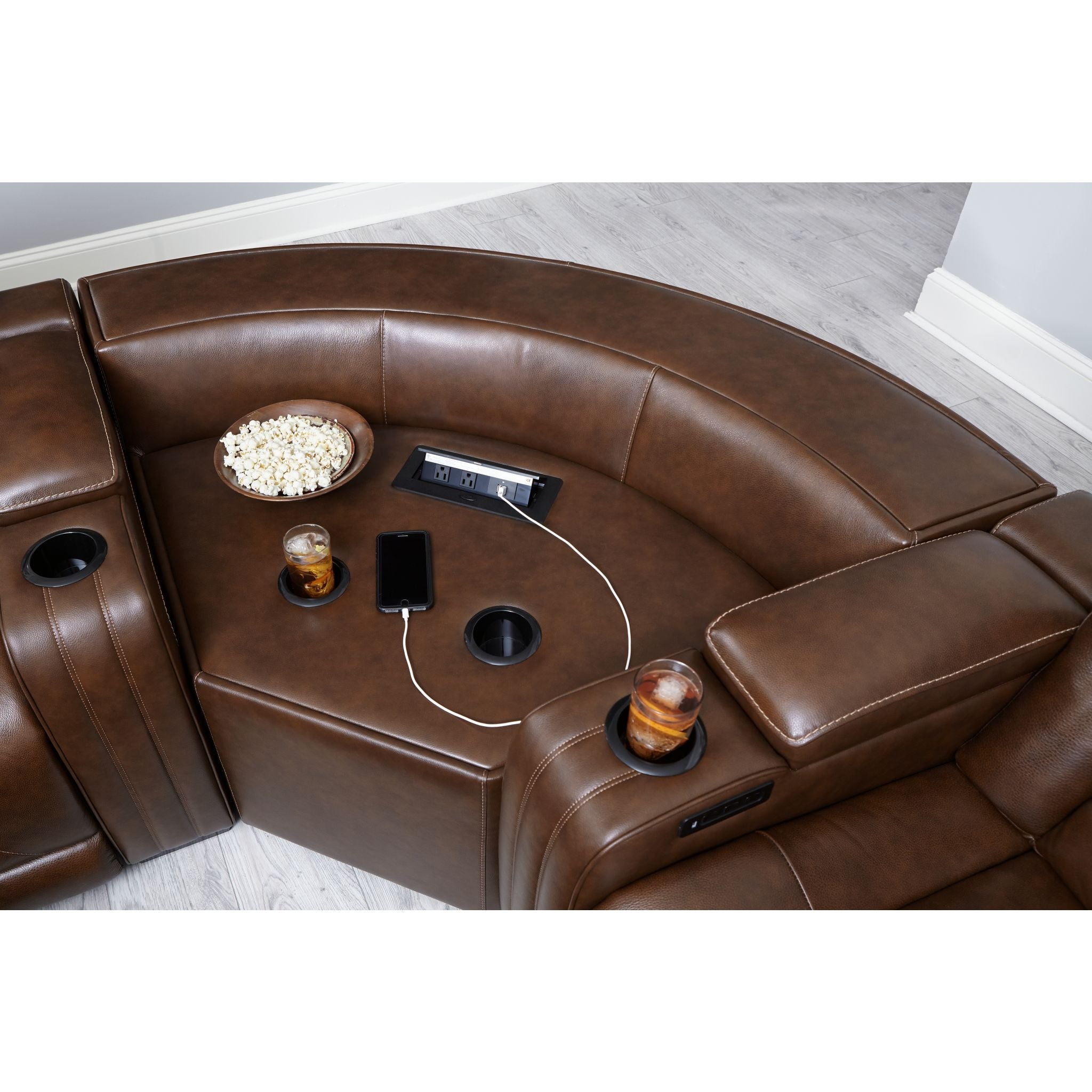 3-Piece Power Reclining Sectional Sofa Set with USB Ports - Modern L-Shaped Couch for Living Room, Home Theater & Family Gatherings