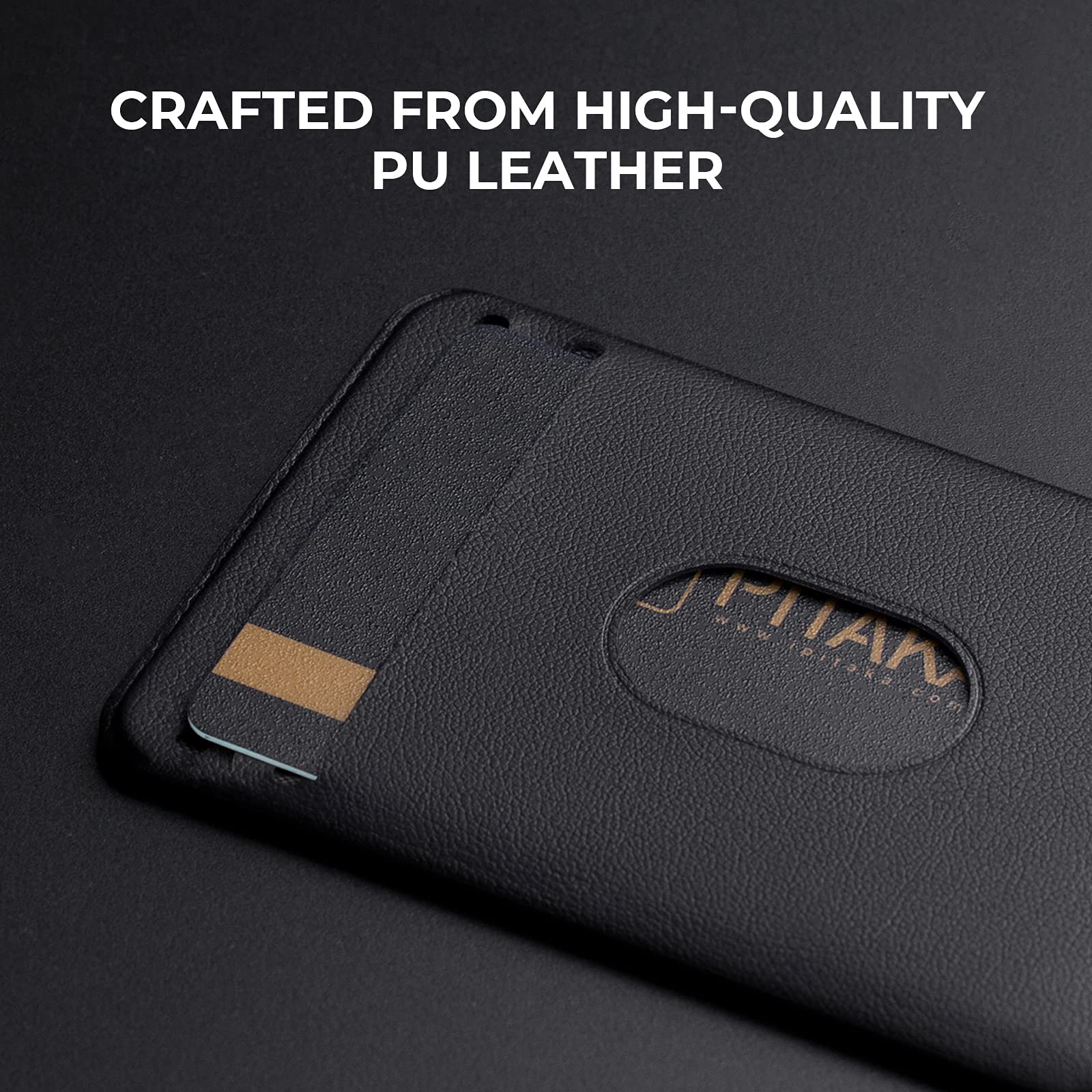 PITAKA MagEZ Card Sleeve 3.0 - Magnetic Stick-on Wallet for iPhone 16/15/14/13 & Galaxy S24/S23/S22 - Slim PU Leather Credit Card Holder with Magsafe Compatibility - Perfect for Business Cards, ID, and Contactless Payments (Black)