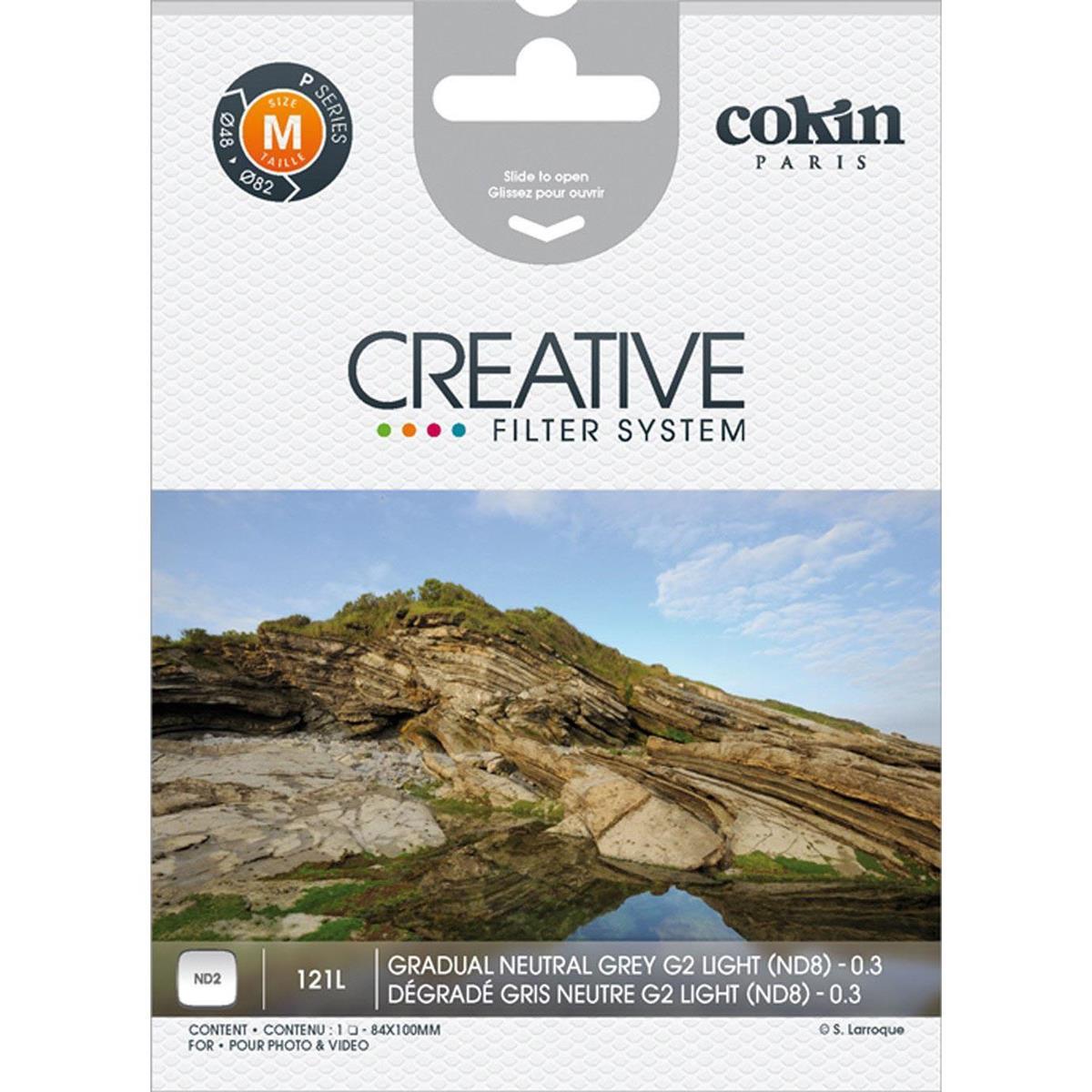 Cokin P Series P121L Graduated Neutral Density Filter Grey G2 Light ND2 Filter - Professional Photography Filter for Landscape & Outdoor Shooting