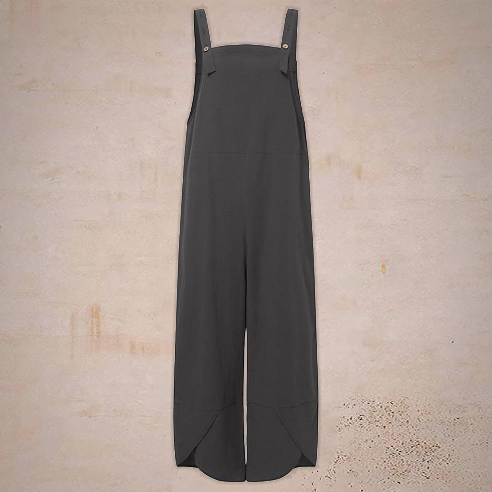 Beokeuioe Men's Sleeveless Dungaree Jumpsuit - Summer Work Overalls with Loose Fit for Men | Perfect for Construction, Gardening & Casual Wear