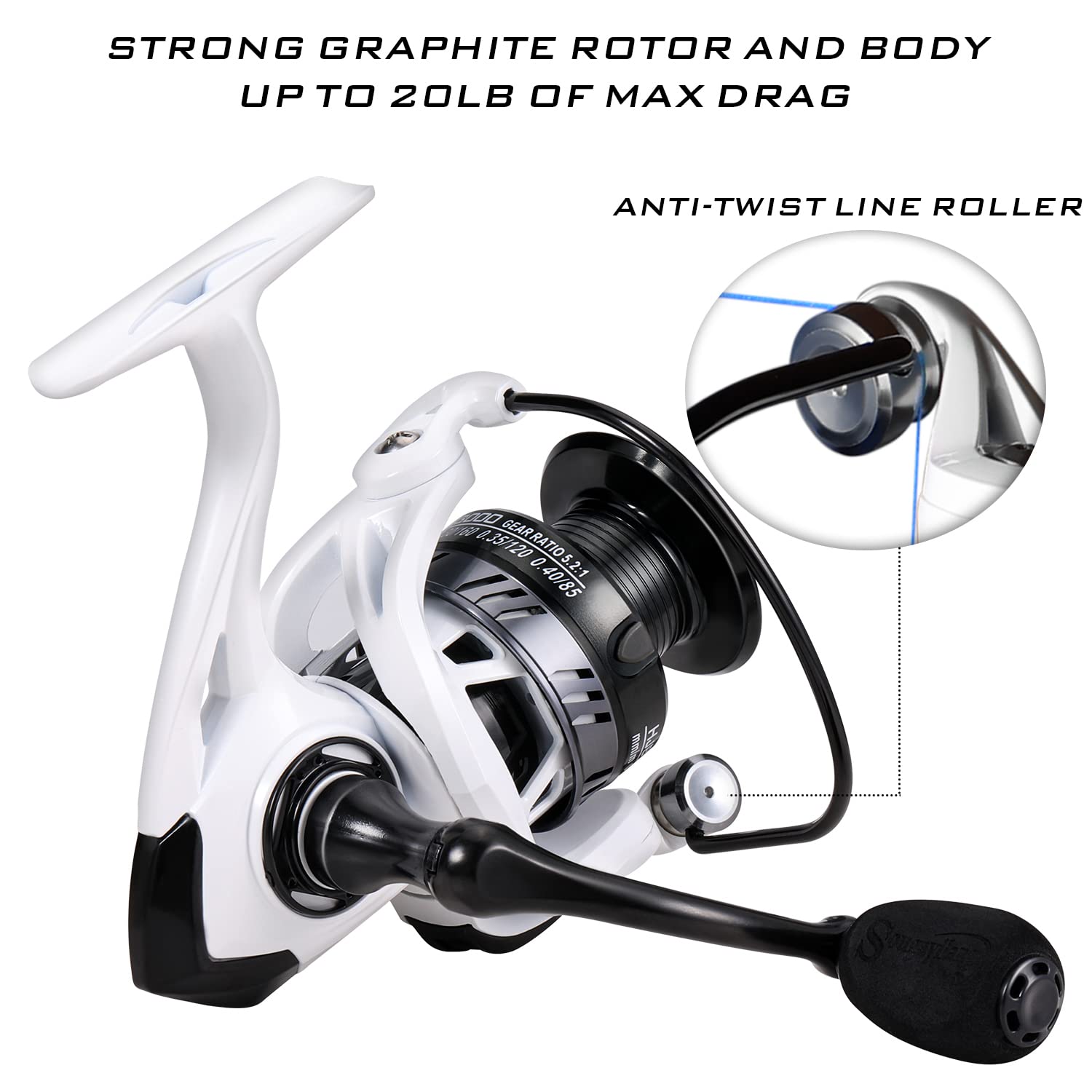 Sougayilang Spinning Combo - Medium Heavy Fishing Rod with 2000 Spinning Reel Set | Bass Fishing Tackle Kit for Freshwater & Saltwater Angling | Perfect for Shore Fishing, Boat Fishing, and Tournament Casting