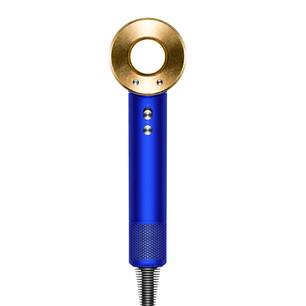 Dyson HD07 Supersonic Hair Dryer - Blue & 23.75K Gold Refurbished | 1 Year Warranty | Professional Salon & Home Use for Fast Drying & Hair Care