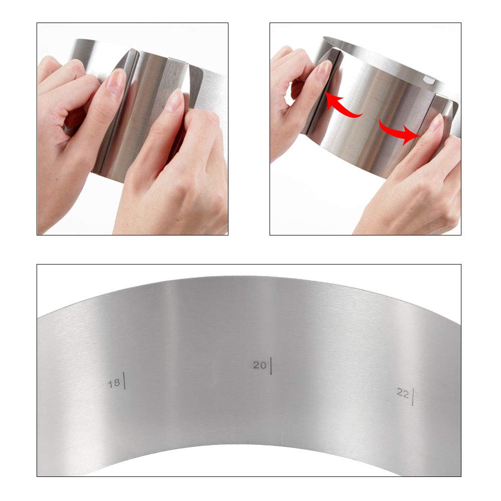 Picowe 5.5 x 394 Inch Clear Acetate Cake Collars - Premium Transparent Baking Strips for Chocolate Mousse, Cheesecake & Dessert Decorating - Perfect for Professional Bakers & Home Baking Enthusiasts