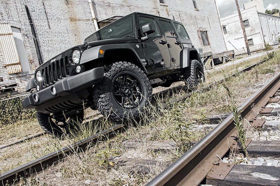 2.5 Inch Lift Kit for Jeep Wrangler Unlimited 2WD/4WD (2007-2018) - Heavy Duty Suspension System with 901 Series Shocks - Perfect for Off-Roading, Rock Crawling & Trail Adventures
