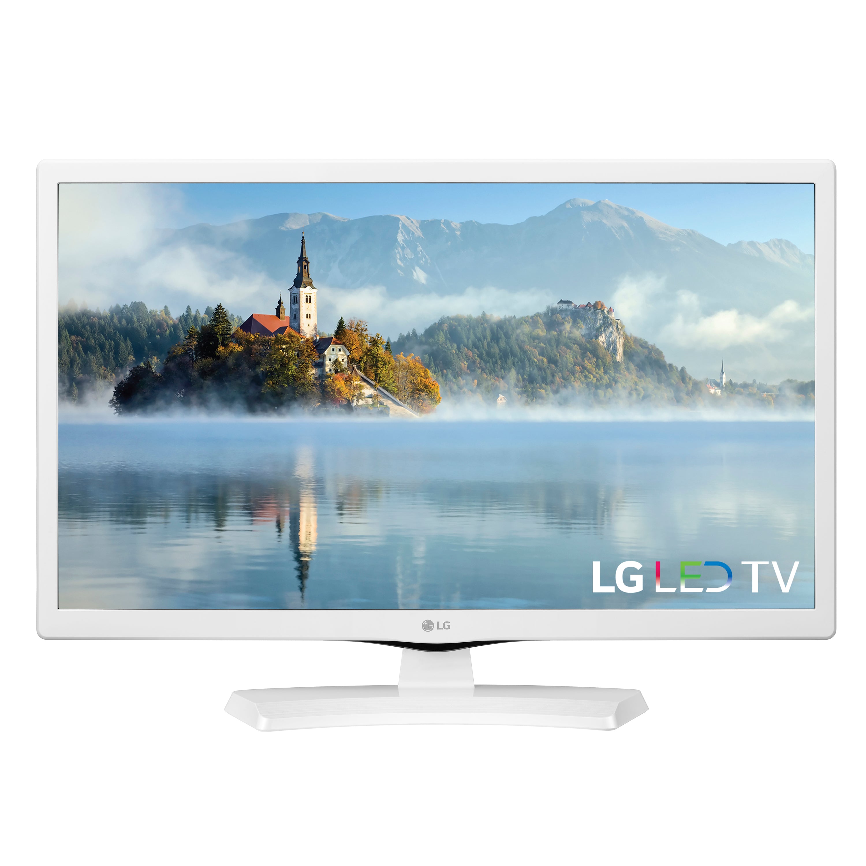 LG 24LJ4540 WU 24-Inch 720p LED HDTV with 16:9 Aspect Ratio - White | Perfect for Bedrooms, Dorms, Kitchens & Small Spaces
