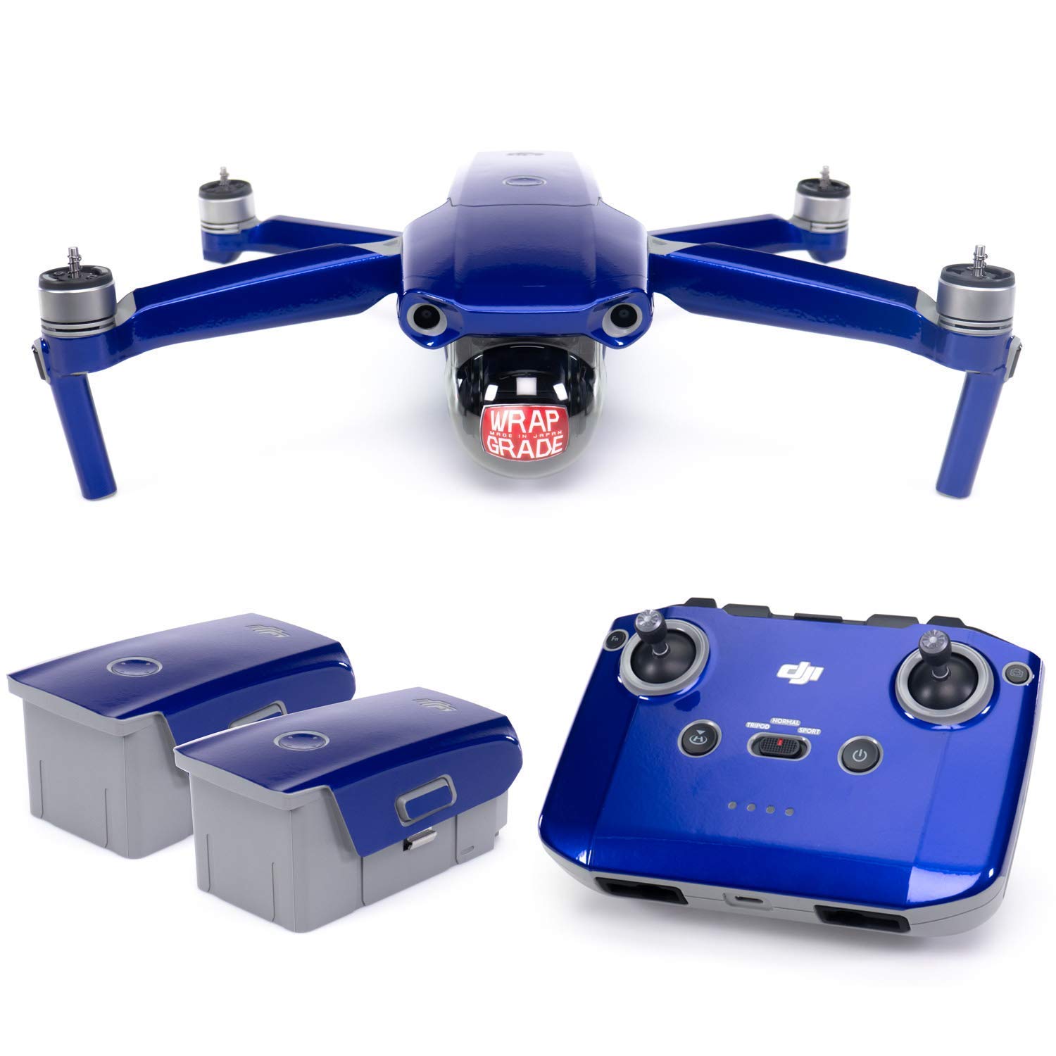 Premium DJI Mavic Air 2 Skin Set - Full Body Wrap + Remote Cover + 2 Battery Protectors in Stratosphere Blue | Anti-Scratch Protection for Drone Accessories | Perfect for Outdoor Aerial Photography & Travel Adventures