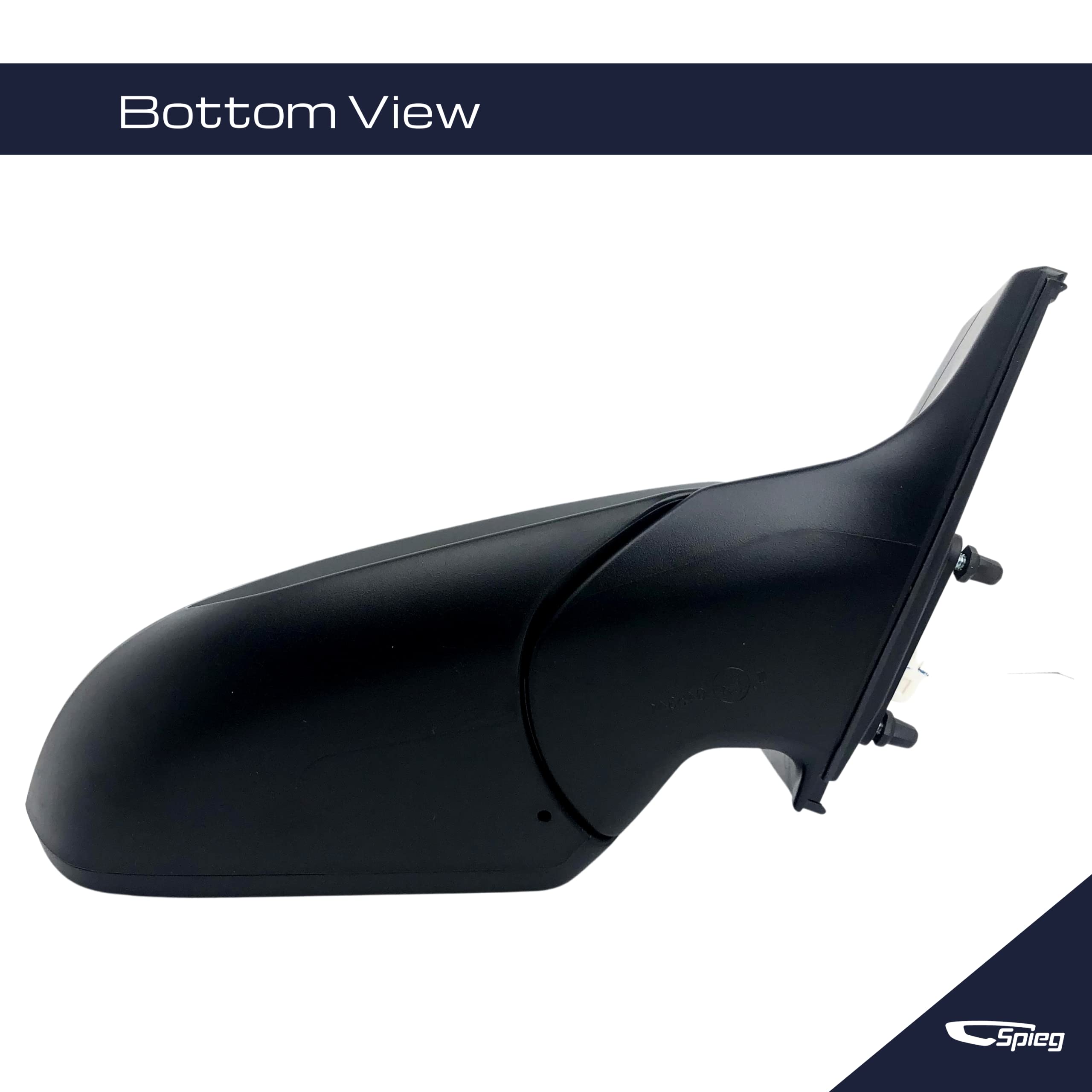Spieg HY1321232 Passenger Side Mirror Replacement for Hyundai Elantra 2017-2018 - Power Heated Turn Signal with Blind Spot Monitoring, Paintable Black 8PIN (Right Side) - Perfect for Winter Driving and Enhanced Safety