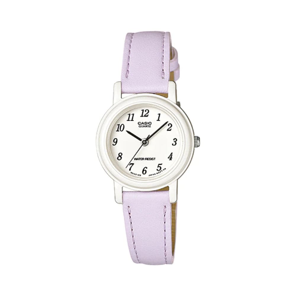 CASIO Analog LQ-139L-6BDF Leather Strap Women's Watch - Elegant & Stylish for Everyday Wear, Office & Special Occasions