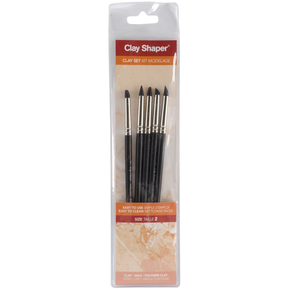 Extra Firm Color Shapers Clay Sculpting Tools - Professional Size 2 Modeling Set for Artists & Sculptors - Perfect for Pottery, Ceramics & DIY Craft Projects
