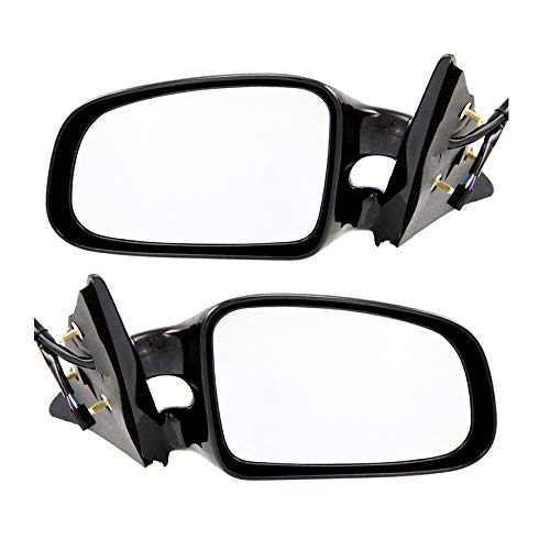 RAREELECTRICAL Replacement Door Mirrors Pair for 1999 Pontiac Grand Am GT Sedan 2.4L - GM1320239 22613596 - Perfect for Driver & Passenger Side Installation, Enhanced Visibility & Safety
