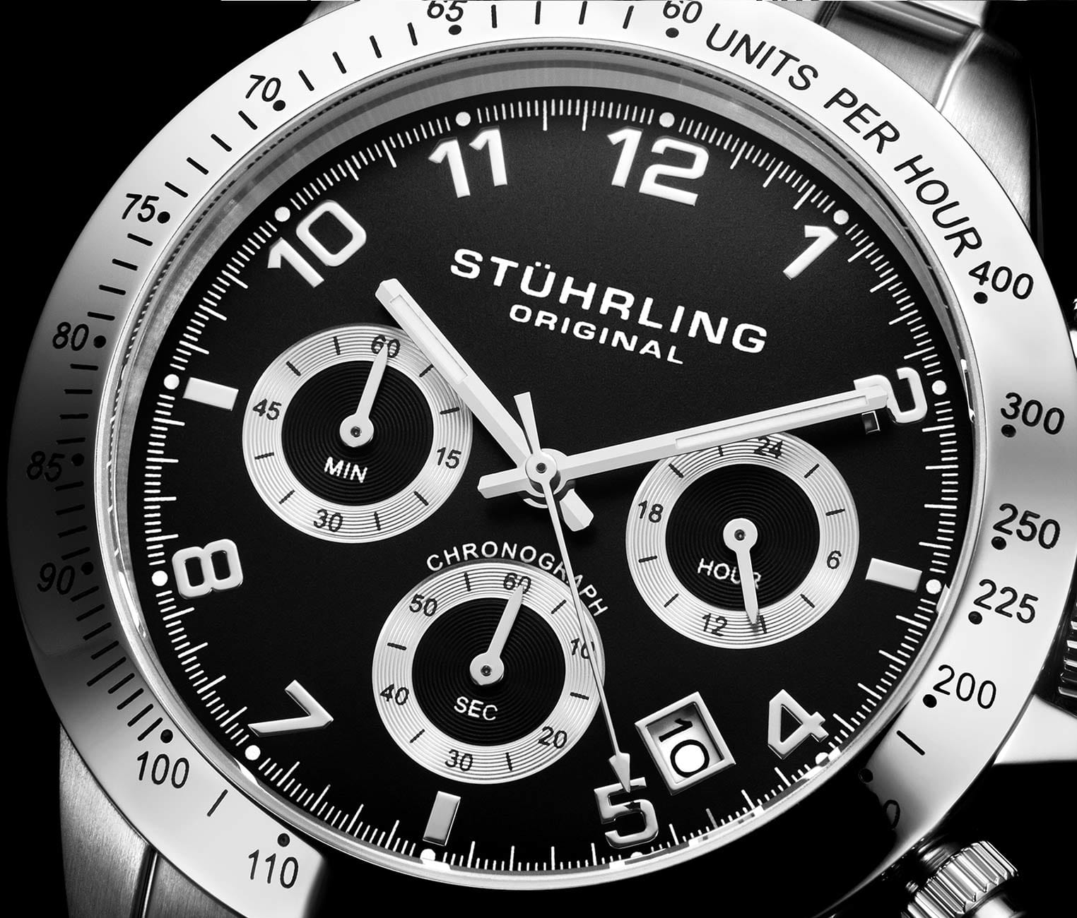Concorso 665B 40mm Quartz Chronograph Watch for Men - Stylish Dress & Casual Timepiece for Business, Parties & Everyday Wear