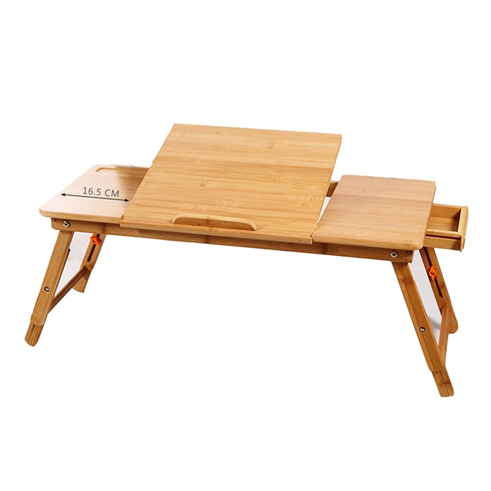 Adjustable Foldable Laptop Stand with Soft Wrist Rest - Portable Laptop Bed Desk & Breakfast Tray - Ergonomic Notebook Holder for Sofa, Bed, Office, and Home Use - Perfect for Working, Reading, and Dining in Comfort