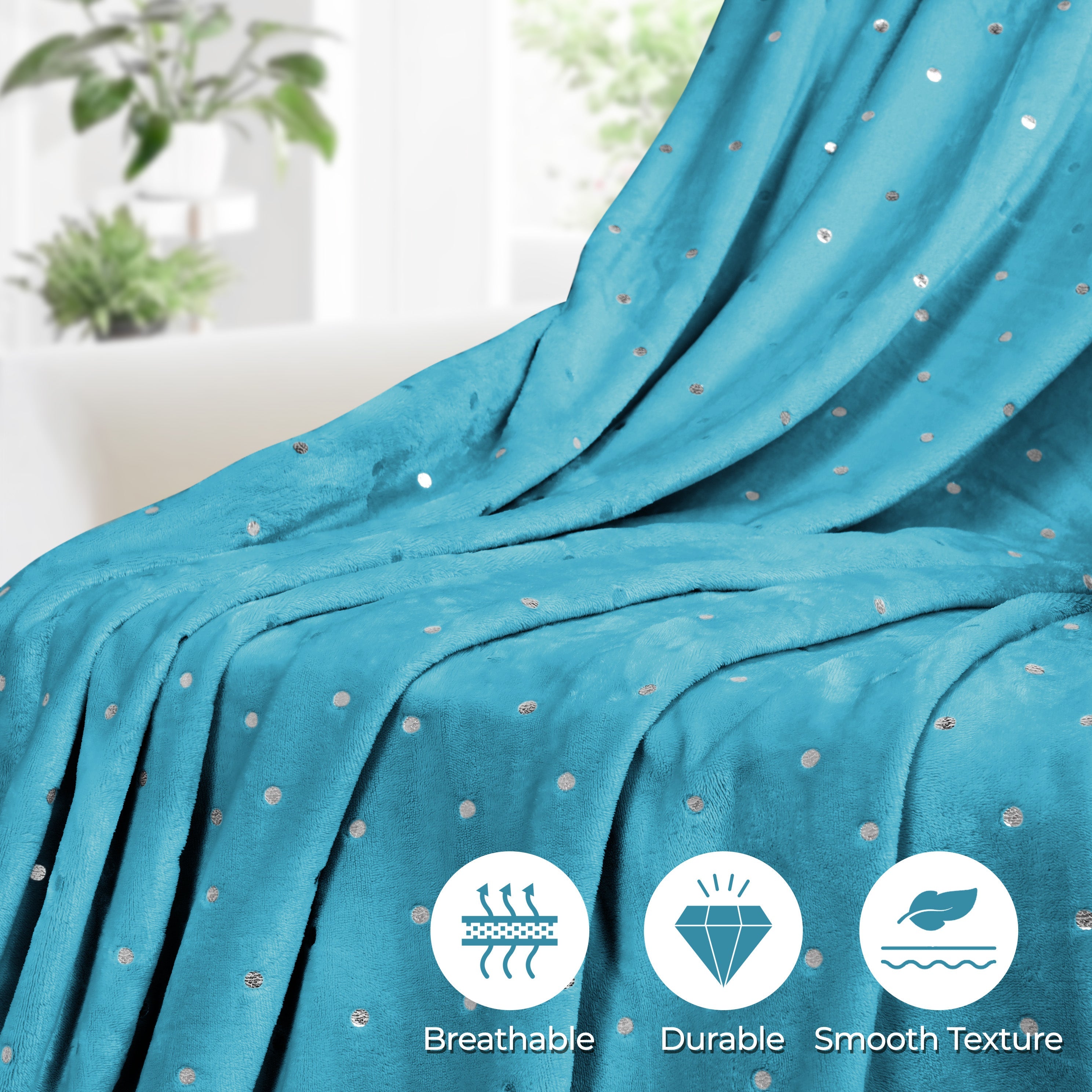 Cozy Fleece Plush Blanket - Medium Weight, Ultra Soft & Fluffy - Perfect for Sofa, Bed, and Home Decor - Warm Throw Blanket for Winter, Gifts, and Relaxation