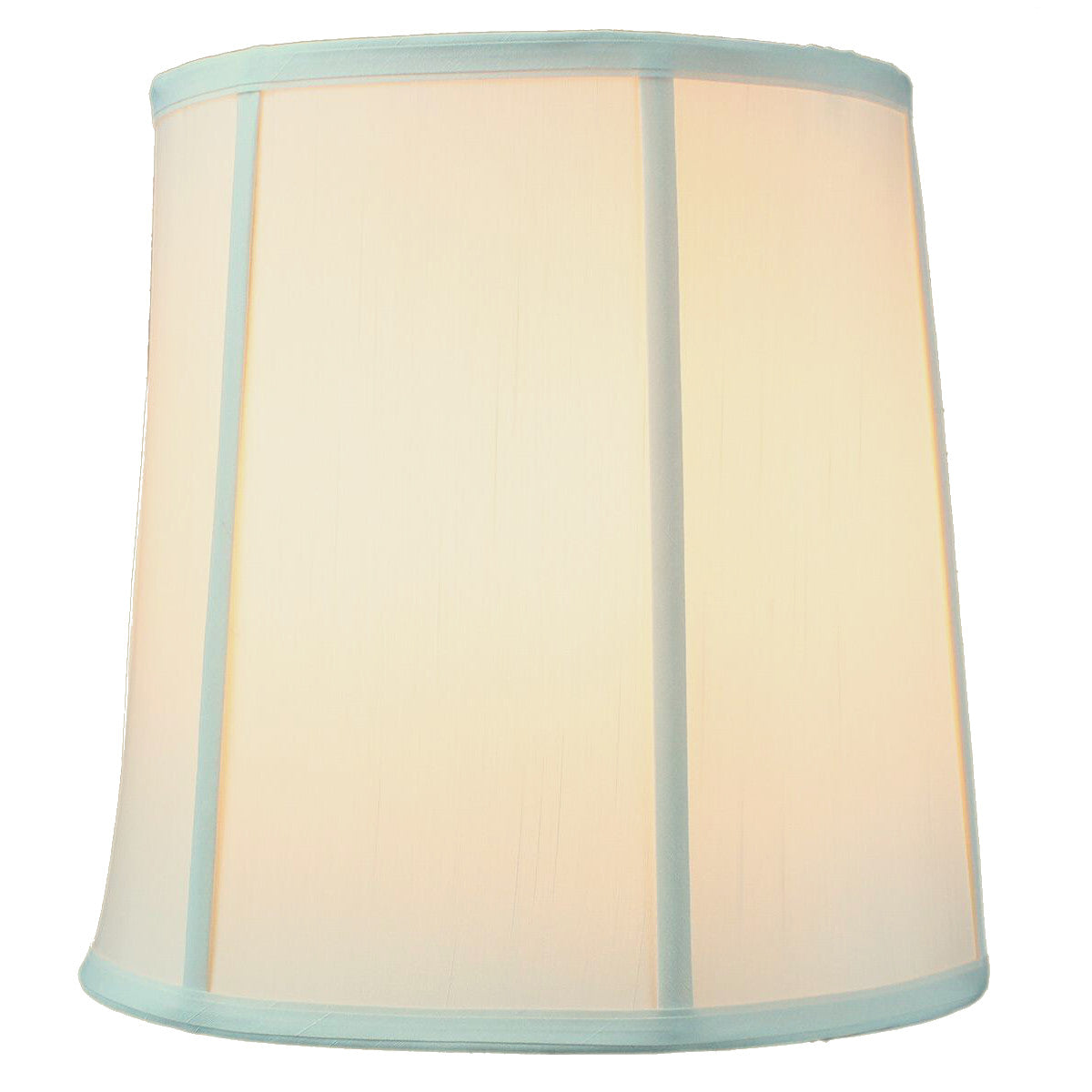 12W x 12H Eggshell White Shantung Silk Drum Lampshade - Elegant Lighting for Bedroom, Living Room & Dining Room Decor