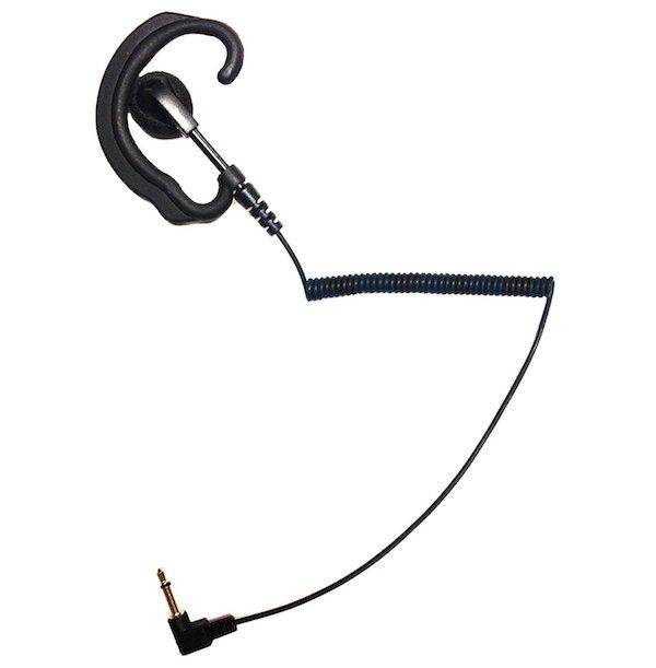 EH 389SC 3.5mm Right Angle Earphone Kit - Black | Noise-Isolating In-Ear Headphones for Gaming, Workouts & Travel