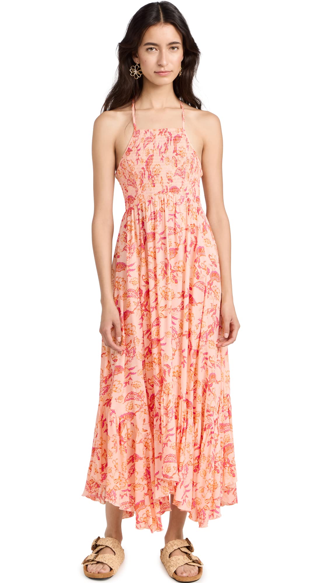 FP Movement Women's Heat Wave Printed Maxi Dress - Flowy Summer Beach Dress with UPF Protection - Perfect for Vacations, Pool Parties & Boho Fashion