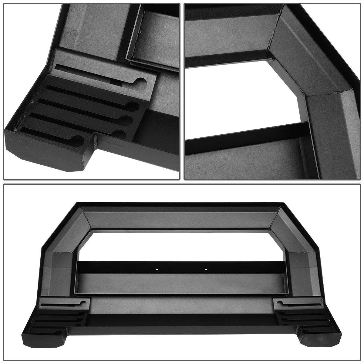 Auto Dynasty Heavy Duty Front Brush Guard Bull Bar for Chevy Colorado & GMC Canyon (2004-2022) - Compatible Push Bumper with License Plate Relocation Kit | Off-Road Protection & Truck Accessories