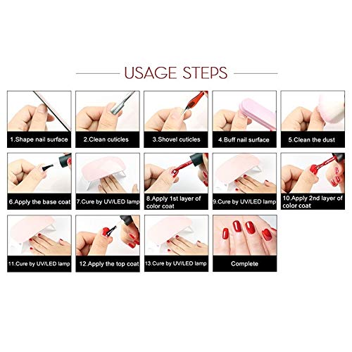 ROSALIND UV Gel Polish Set - Semi-Permanent Nail Polish Kit with Primer & Top Coat, 7ml Poly Gel Varnish for Manicure & Pedicure - Perfect for Nail Art, Salon & Home Use