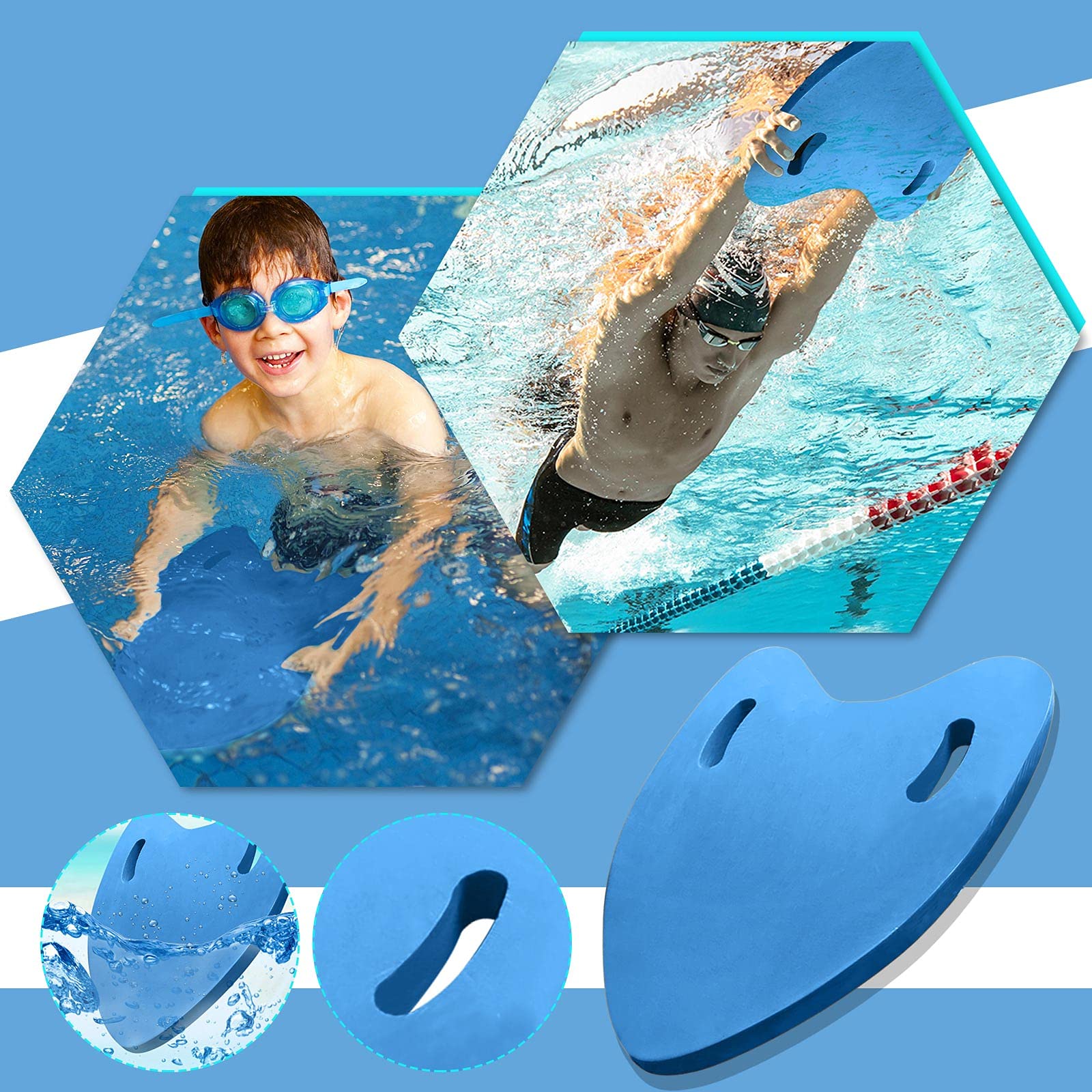 YLLQXI Swimming Kickboard for Kids & Adults - Safe Pool Training Aid, Float Foam Board for Swim Practice - Perfect for Swim Lessons, Water Aerobics & Pool Exercises
