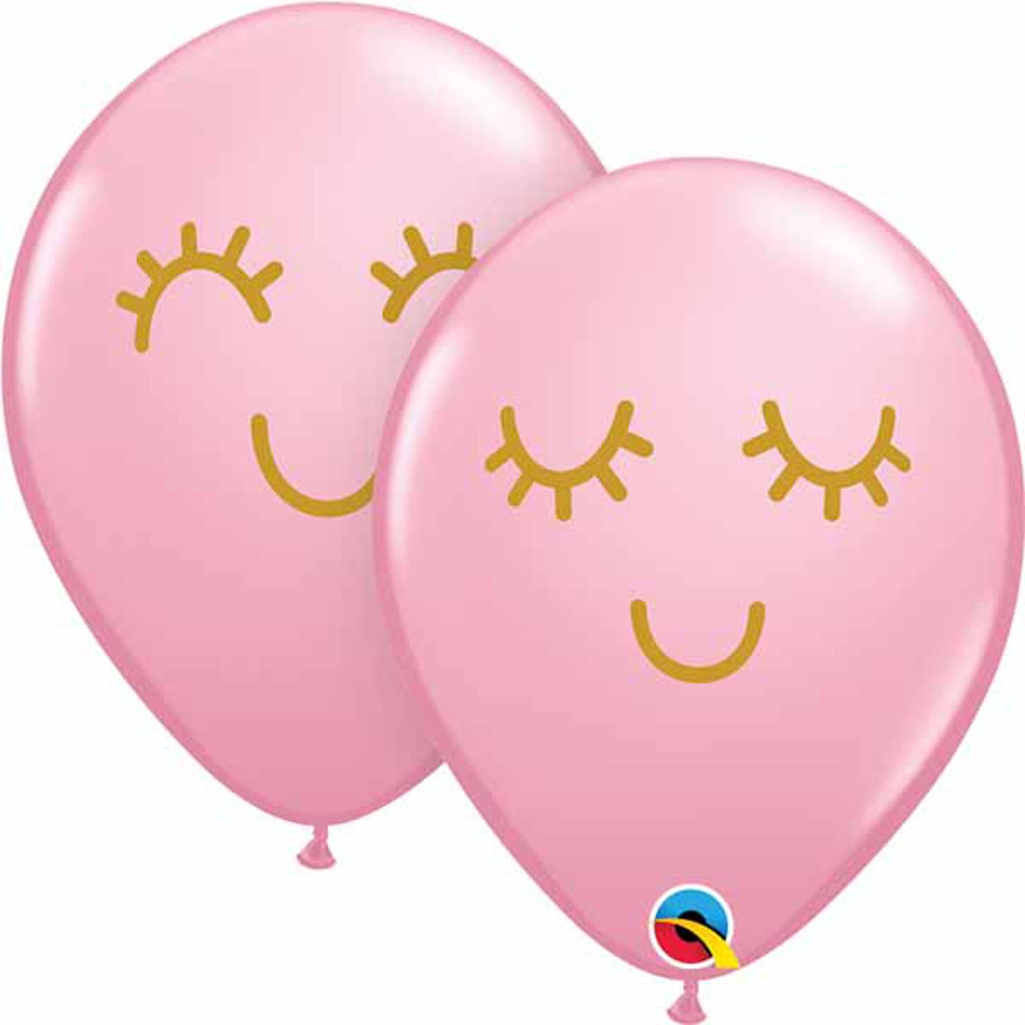 Smiley Face Gold Ink False Eyelashes - Pack of 50 (11 Inches) - Perfect for Parties, Halloween, Cosplay & Special Events
